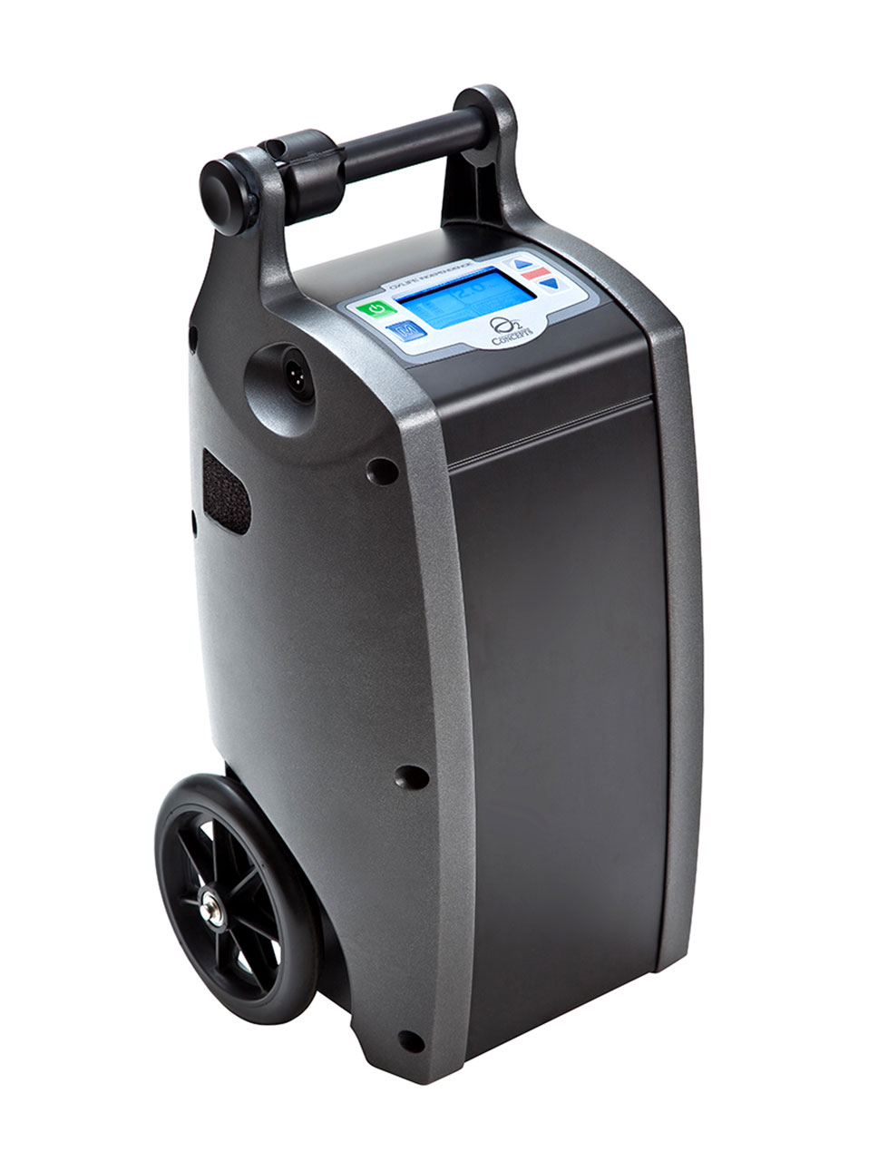 If you're looking for Oxygen Solutions' world's first smart POC, look no further! This concentrator is fully equipped to get you help whenever you need it!
